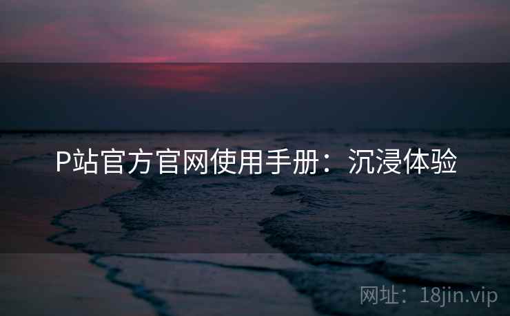 P站官方官网使用手册：沉浸体验